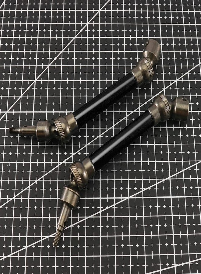 RCAWD 4X Slider Front/Rear Drive Shaft Set for 1/10 Arrma 1/10 Big Rock 4X4 V3 3S Blx Brushless Monster Truck RTR Upgrade Parts(Black) - Image 3